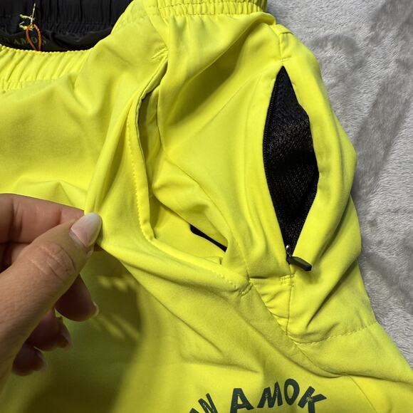 Roark Run Amok x Public Lands Bommer 7” Shorts Men’s Small Citron Yellow - Picture 14 of 14